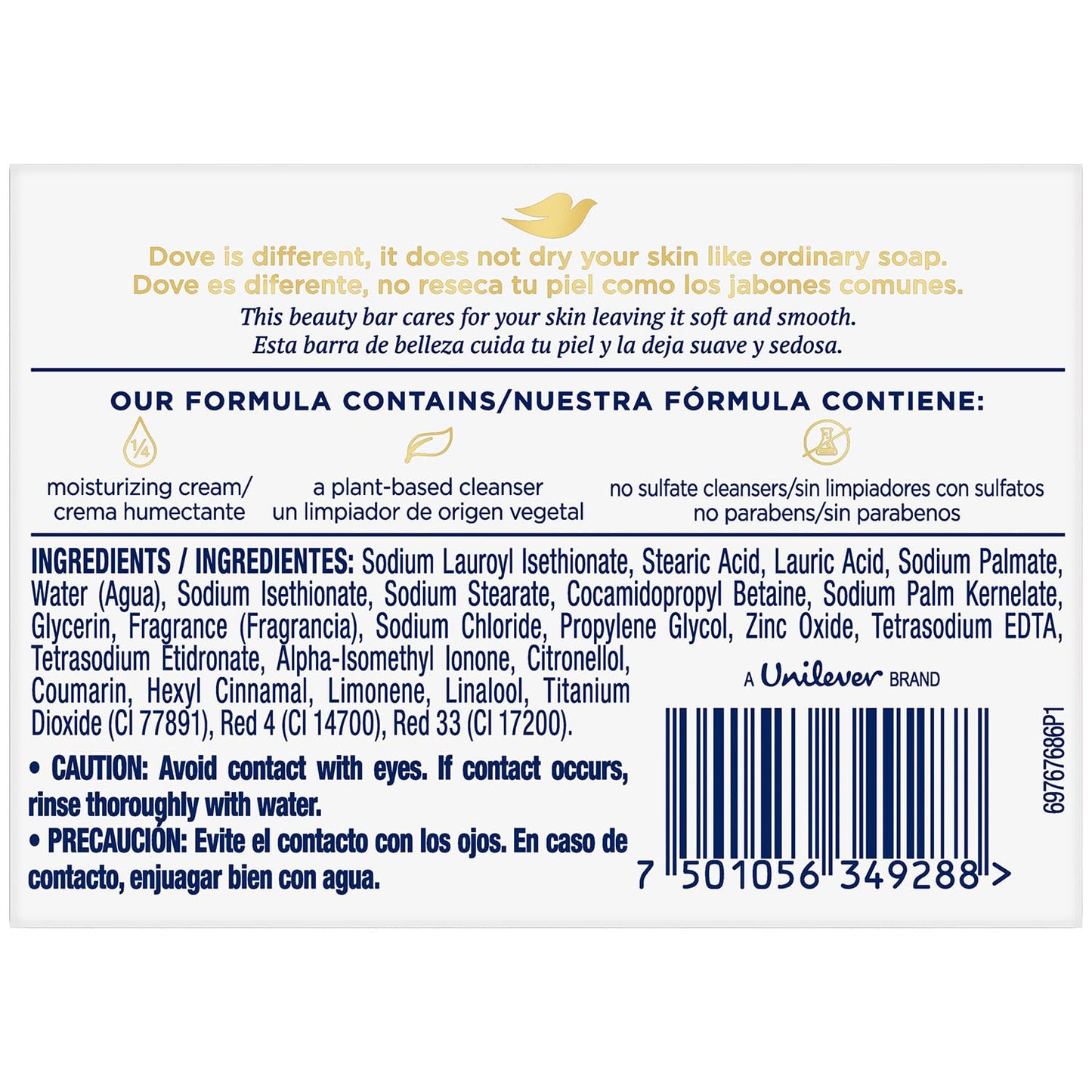 Dove Soap, Pink Beauty Bar 12-Pack – 3-in-1 Moisturizing Face, Body & Hand Soap, 4.75 Oz Ea