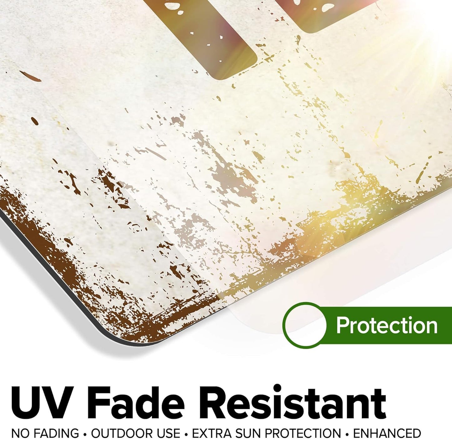 Custom Sign, Custom Street Sign, 11 Font Colors, 13 Font Styles, 4 Hole Options, 22 Sizes, 18x18 Inches, Rust Free DiBound, Fade Resistant, Made in USA by My Sign Center (Rustic)