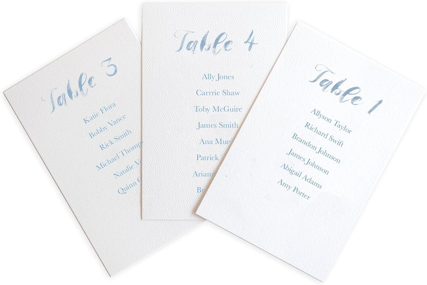 Custom Seating Chart for Wedding Reception Display, Printed Chart Board, Dusty Blue Wedding Card Watercolor, Rustic Decorations for Reception, Reserved Seating Signs