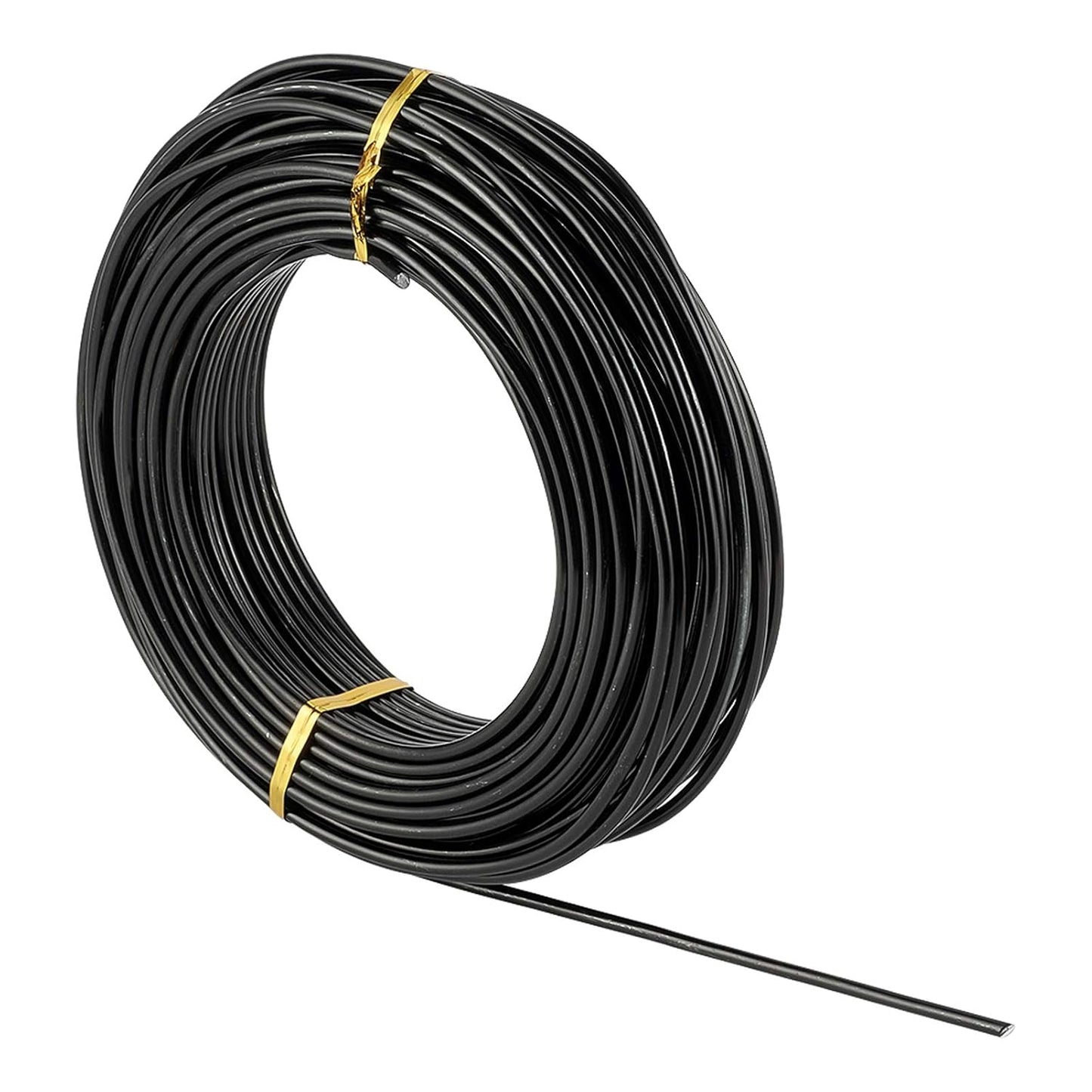 Fashewelry 82 Feet 9 Gauge Aluminum Wire Black Bendable Metal Craft Wire for Beading Jewelry Craft Making