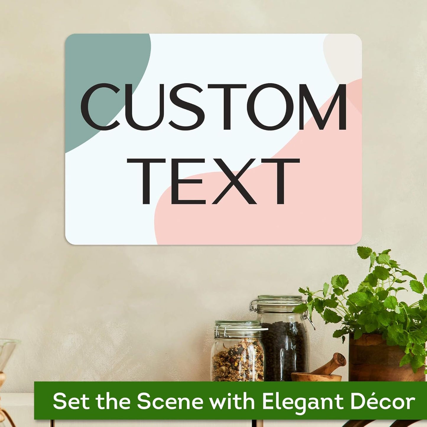 Custom Sign, Custom Street Sign, 11 Font Colors, 13 Font Styles, 4 Hole Options, 22 Sizes, 10x14 Inches, Rust Free DiBound, Fade Resistant, Made in USA by My Sign Center (Minimalist)