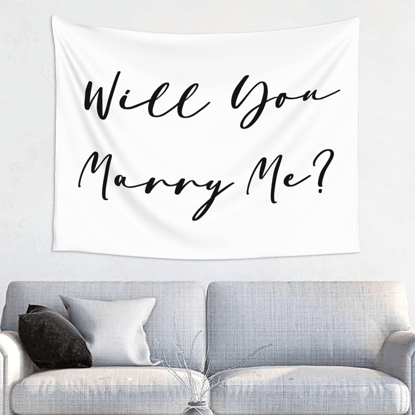 Will You Marry Me Backdrop, Wedding Proposal Backdrop, Will You Marry Me Banner, Engagement Party Sign, Proposal Photo Shoot Tapestry,Marry Me Tapestry Wedding Proposal Idea Reception Decor