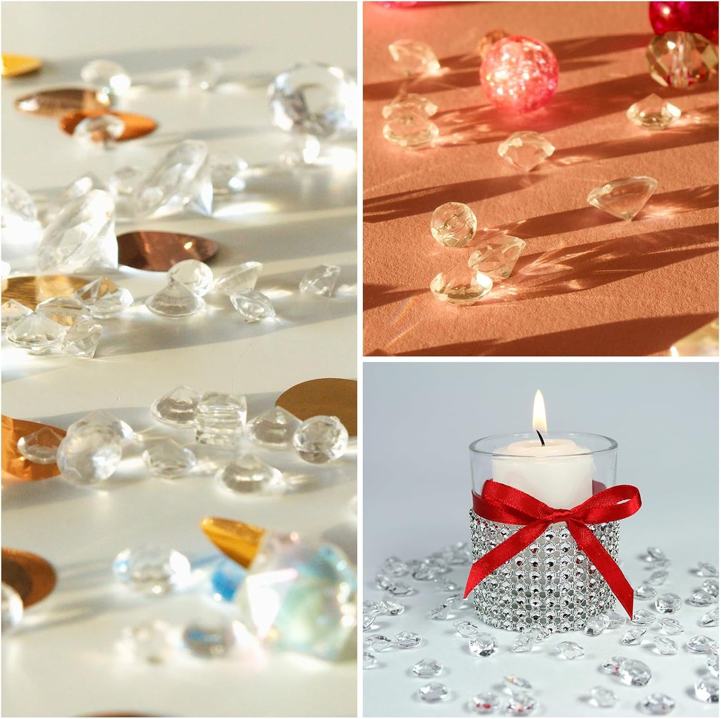 PATIKIL 10000 Pcs Wedding Table Scatter Confetti Crystals 4.5 mm Acrylic Diamonds Vase Fillers Gems for Table Centerpiece Decorations Party Vase Beads, Blue/Purple