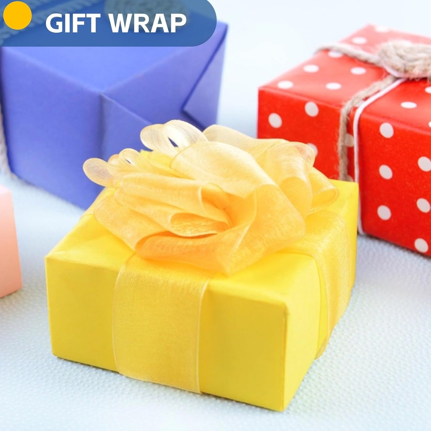 Halloween Wrapping Paper, 15"x900" Yellow Art Craft Poster Construction Bulletin Board Decorative Paper Roll for Gift Wrapping, Halloween, Birthday, Anniversary, Eid, Bouquet Flower Packing 80GSM 55LB