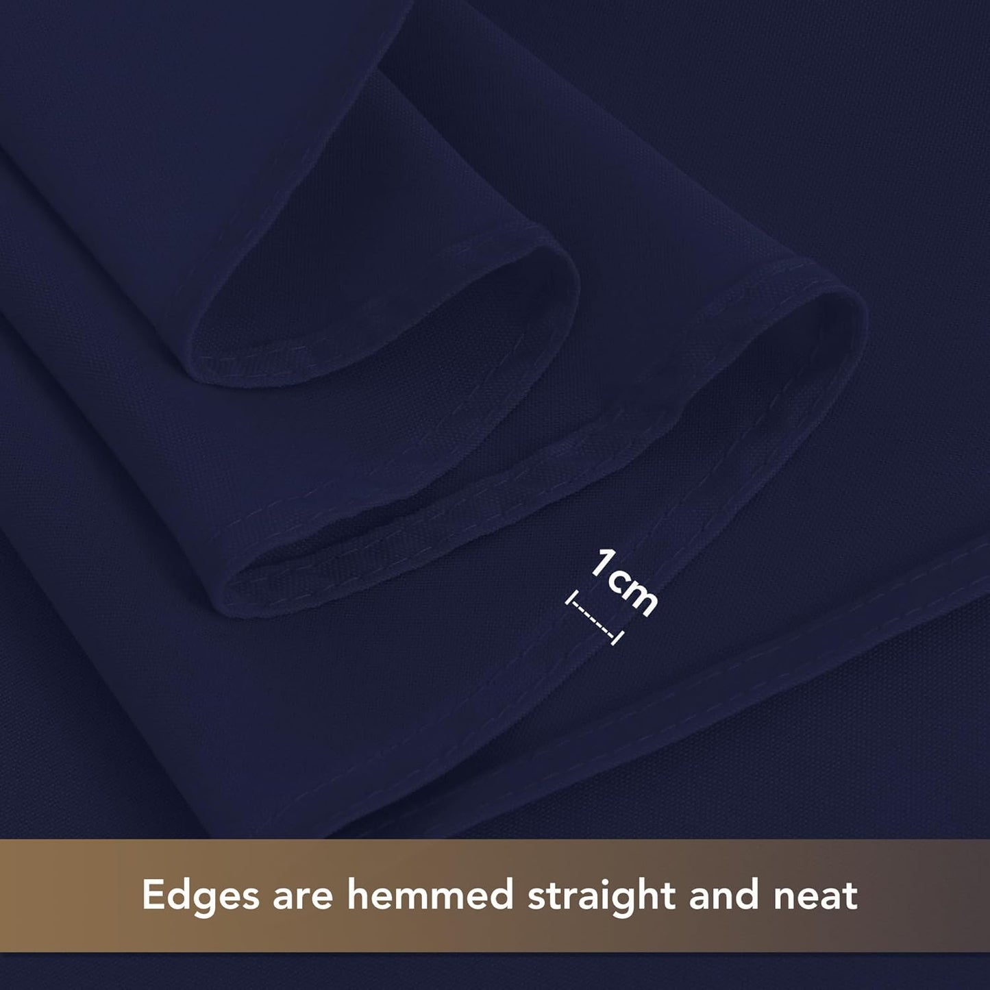 sancua Square Tablecloths 85x85 Inch - Navy Blue Fabric Table Cloth for Square or Round Tables, Washable Polyester Table Cover for Outdoor Party, Birthday, Buffet, Resturant