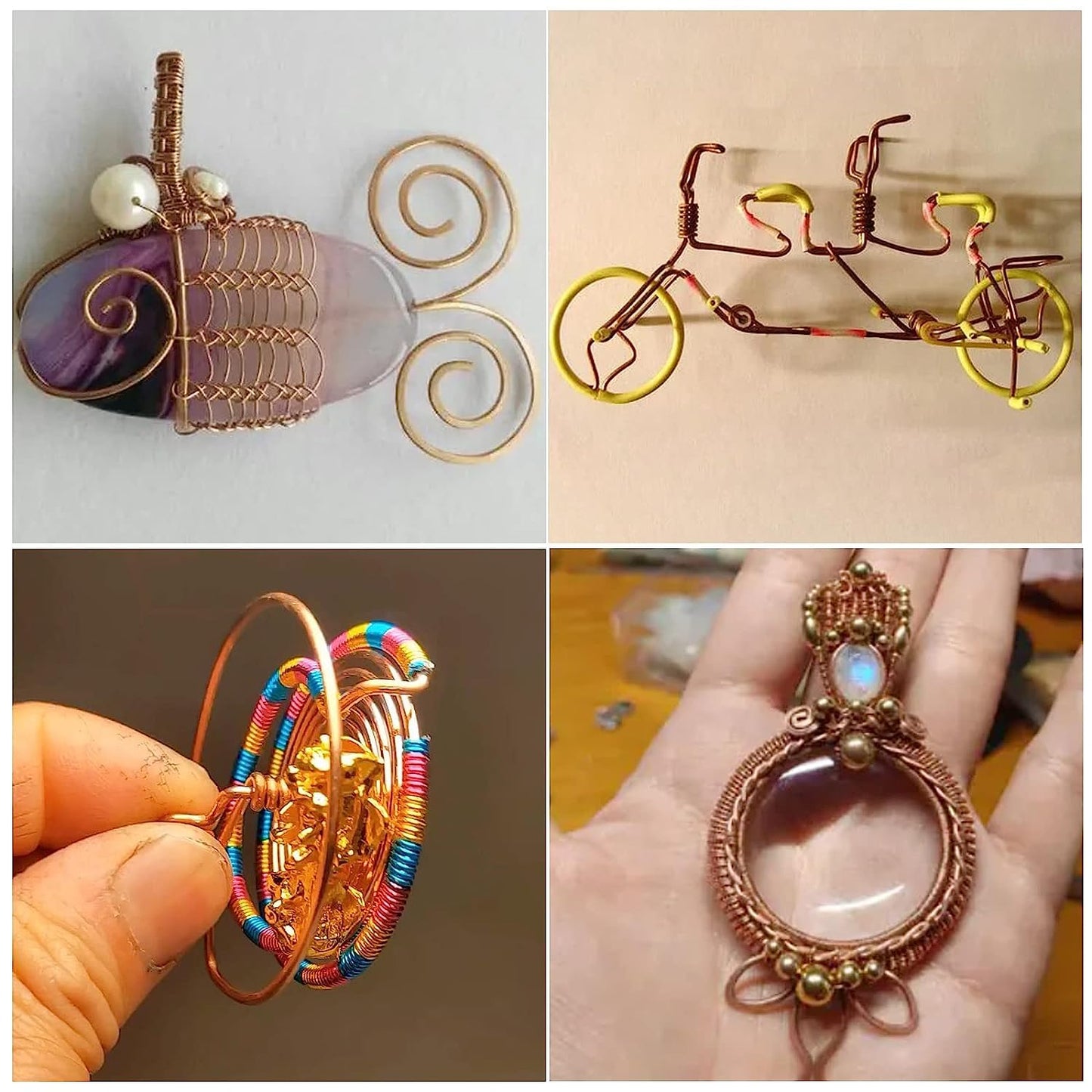 99.9% Soft Copper Wire, 18 Gauge/ 1 mm Diameter, 213 Feet / 65m, 1 Pound Spool Pure Copper Wire, Jewelry Making Wire Craft Wire