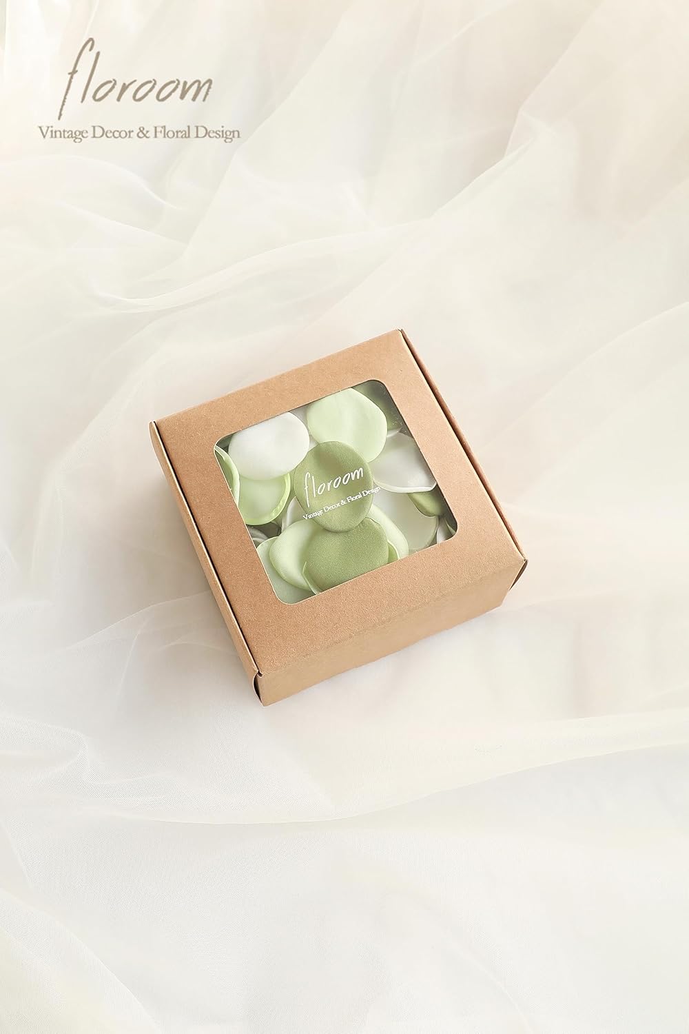 Floroom 300pcs Rose Petals Sage Green Elf Green Faux Silk Flower Petals for Wedding Flower Girl Basket Aisle Scatter Dinner Table Centerpieces Party Confetti Bridal Shower Romantic Night Decoration