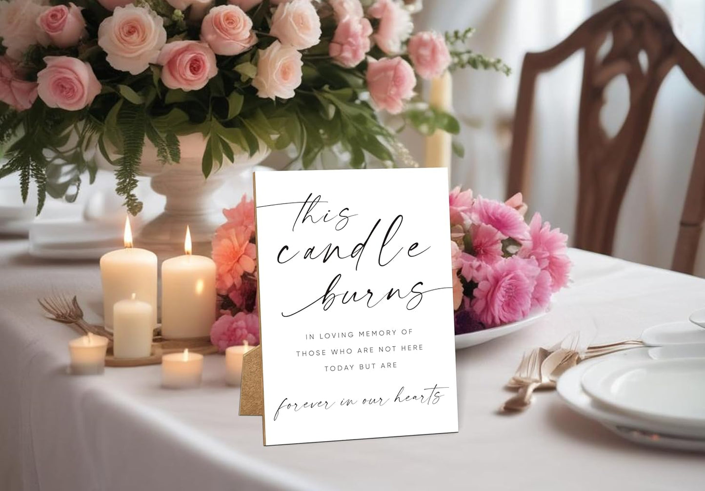 Funeral Sign, 8x11 White Minimalist Style Loss of Loved One Memorial Sign, In Loving Memory Sign, Funeral Decorations, Wedding Table Decor, Memorial Gifts For Loss of Loved One, Bereavement Gifts -9