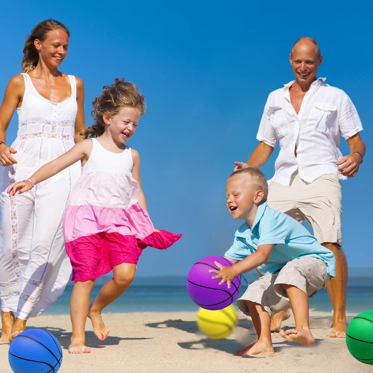 15Pcs 6" Mini Basketball Balls Bulk Small Basketball Set, PVC Small Basketball for Over The Door Basketball Hoop Games Party Favors Indoor Outdoor Play Adults Kids Pool Beach Colorful