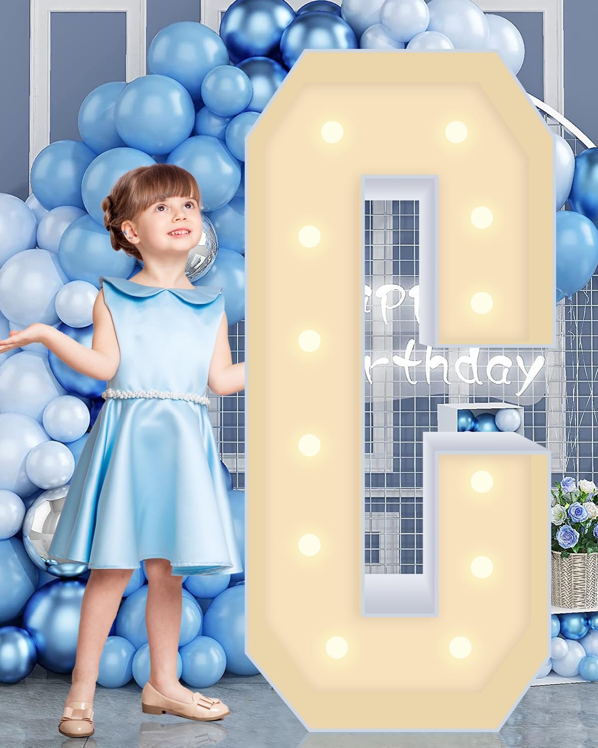 4FT Marquee Plastic Letters C - Light up Letters C Are Made from Corrugated Plastic Board - Quick Assembly Without Tools, Disassembled Components Can Be Used for Garage Sale Signs, Yard Sale Signs