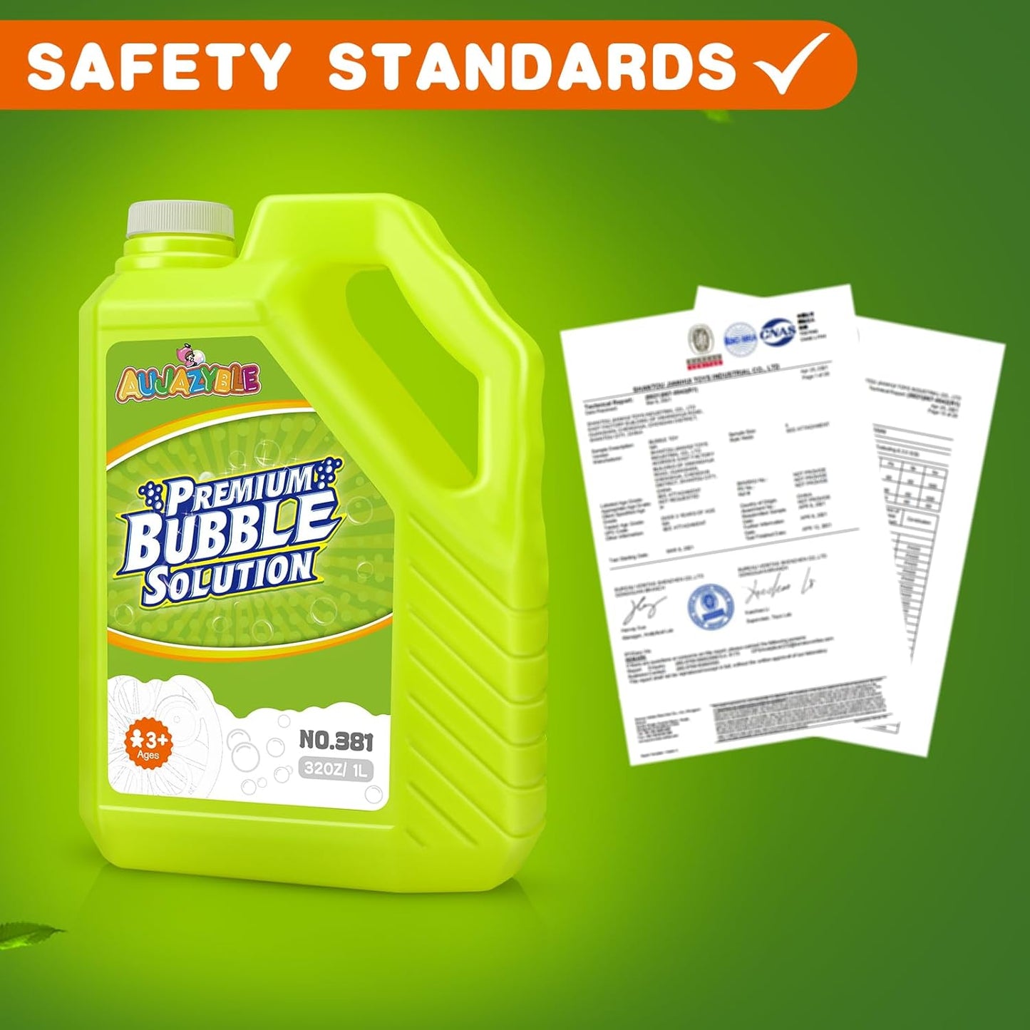 Bubble Solution Refills 32OZ | Giant Bubbles Refill Solution | Bubbles Bulk for Bubble Machine, Bubble Gun, Bubble Wands, Bubble Mower | Bubbles for Kids in Summer Celebrations Party Favor