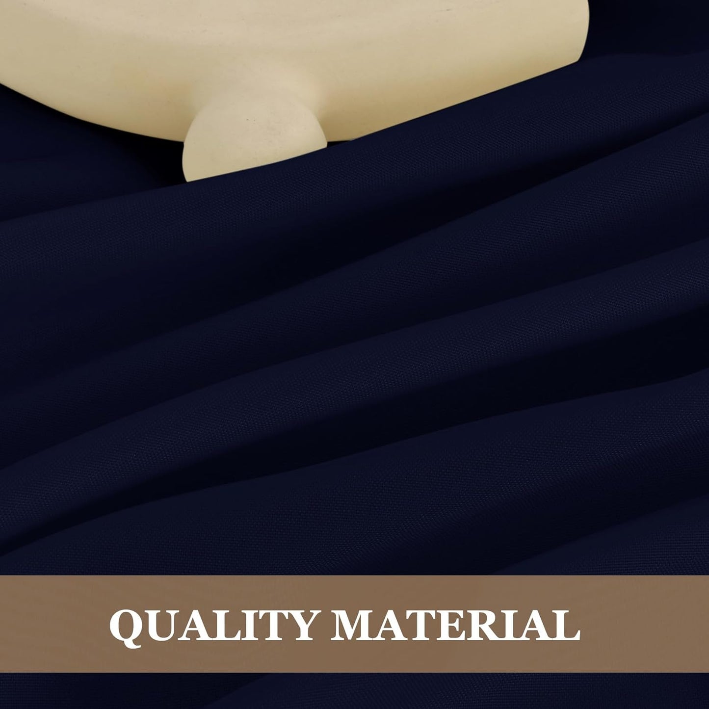 Fitable 6 Pack Navy Round Table Clothes - 90 Inches in Diameter - Stain Resistant and Washable Tablecloths, Polyester Fabric Table Covers for Wedding, Party, Banquet, Gathering