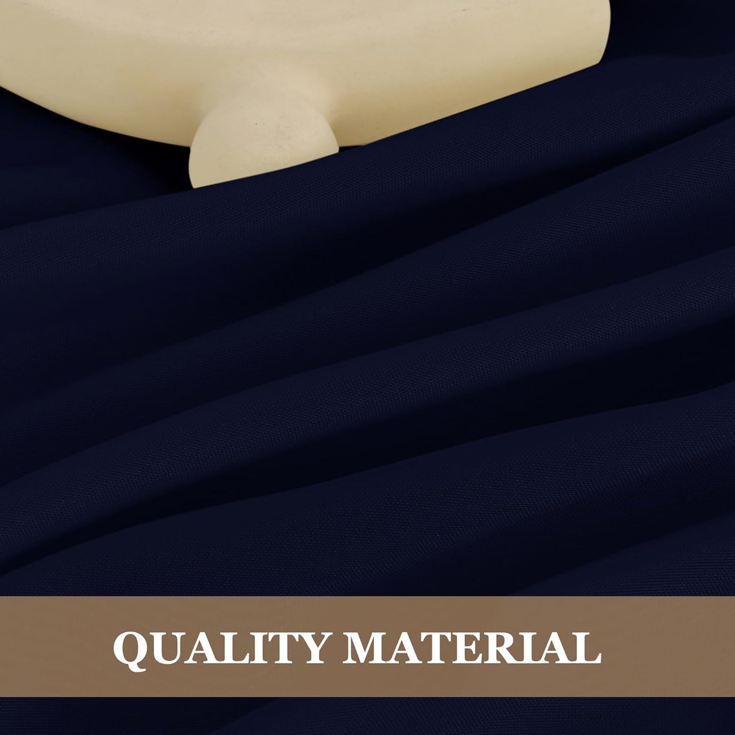 Fitable 6 Pack Navy Round Tablecloths - 120 Inches in Diameter - Stain Resistant and Washable Table Clothes, Polyester Fabric Table Covers for Wedding, Party, Banquet, Formal Events