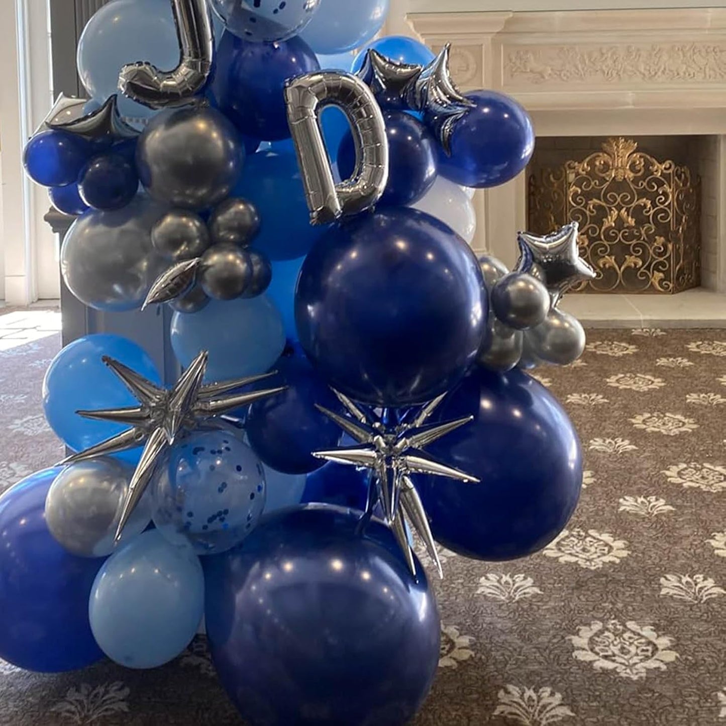 50 Pieces Silver Star Balloons - 5" Small Silver Foil Star Mylar Balloons for Party Decorations