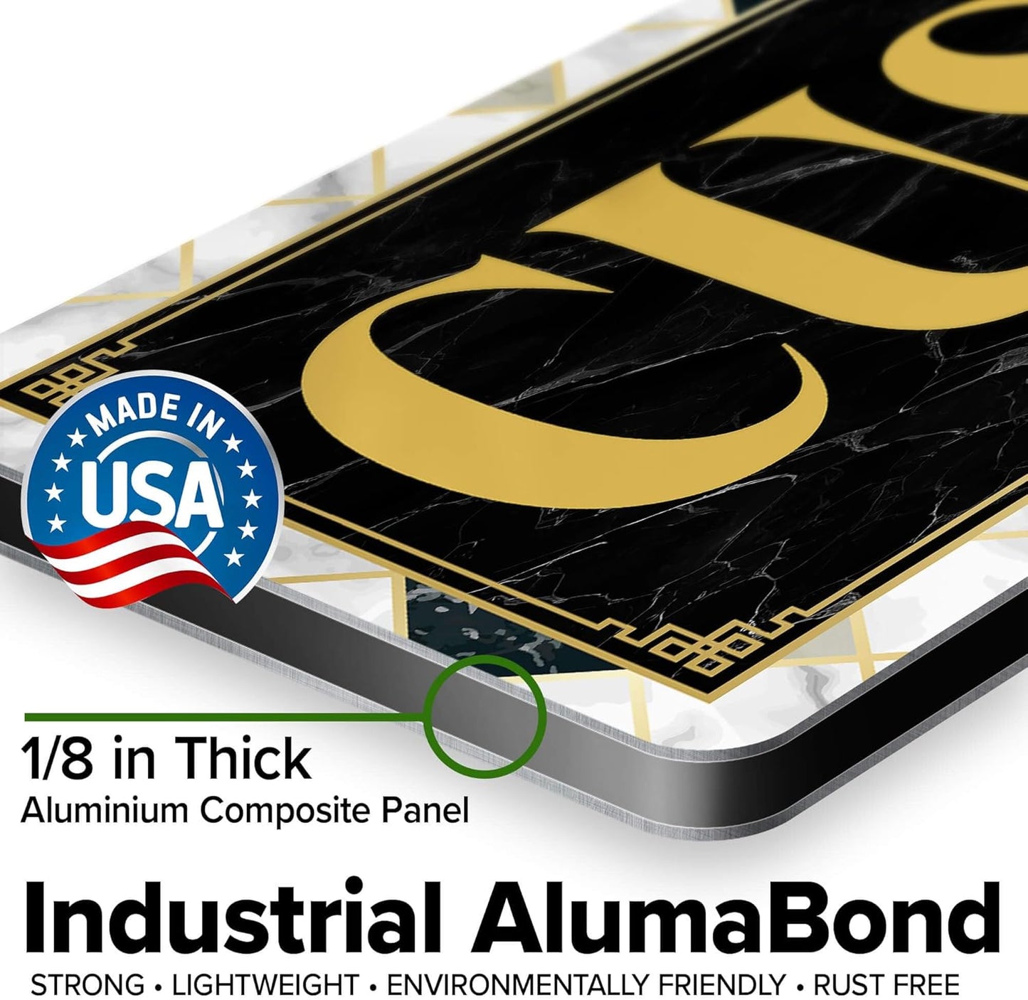 Custom Sign, Custom Street Sign, 11 Font Colors, 13 Font Styles, 4 Hole Options, 22 Sizes, 6x30 Inches, Rust Free DiBound, Fade Resistant, Made in USA by My Sign Center (Marble Tile)