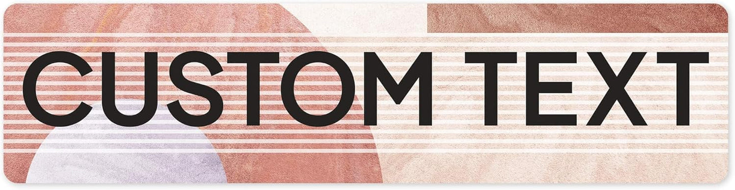 Custom Sign, Custom Street Sign, 11 Font Colors, 13 Font Styles, 4 Hole Options, 22 Sizes, 3x12 Inches, Rust Free DiBound, Fade Resistant, Made in USA by My Sign Center (Mid-Century Modern 1)