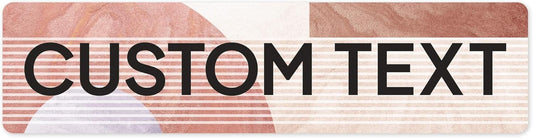 Custom Sign, Custom Street Sign, 11 Font Colors, 13 Font Styles, 4 Hole Options, 22 Sizes, 6x24 Inches, Rust Free DiBound, Fade Resistant, Made in USA by My Sign Center (Mid-Century Modern 1)