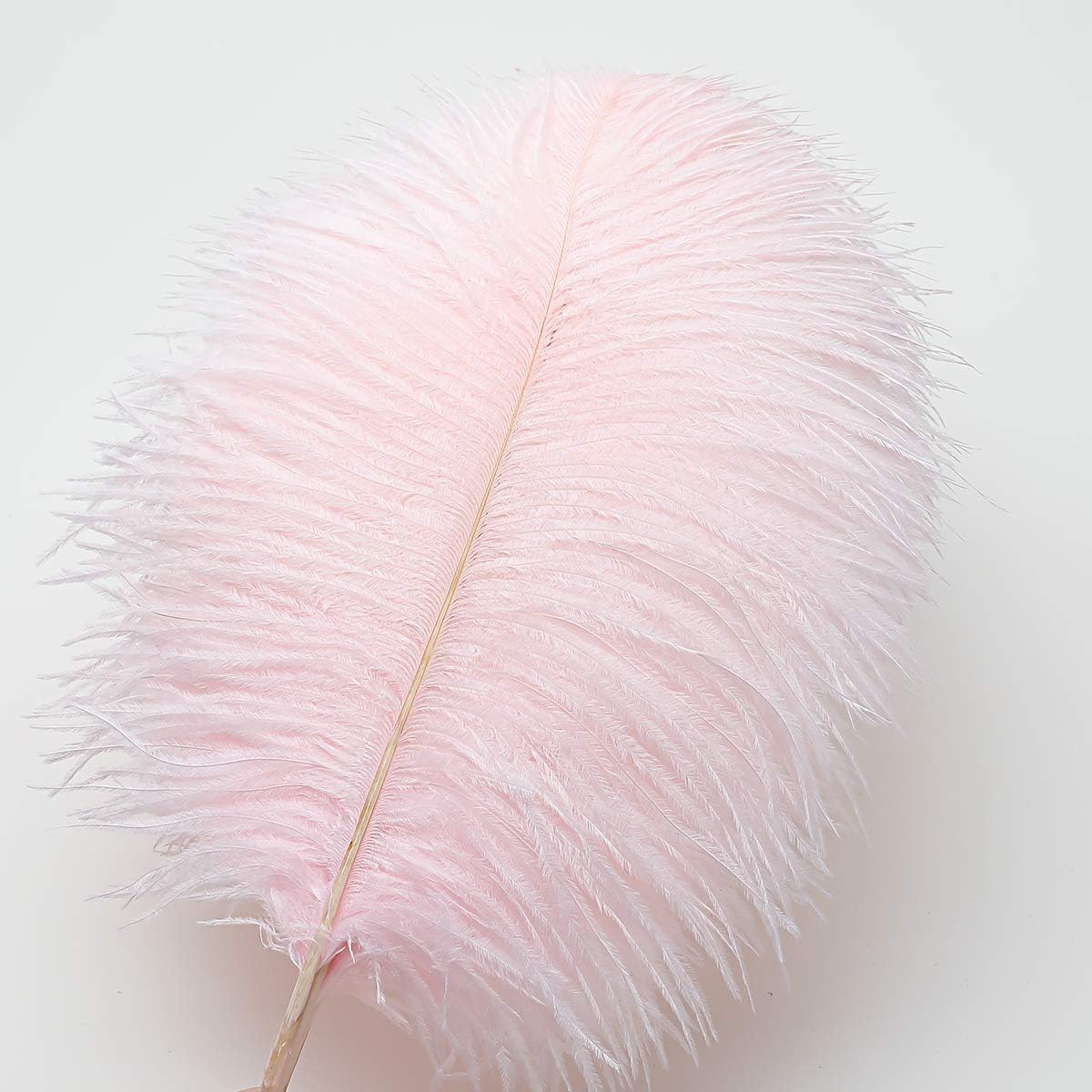 Ballinger Light Pink Ostrich Feathers - 24Pcs 8-10inch Feathers for Crafts,Party Centerpieces,Wedding and Home Decor