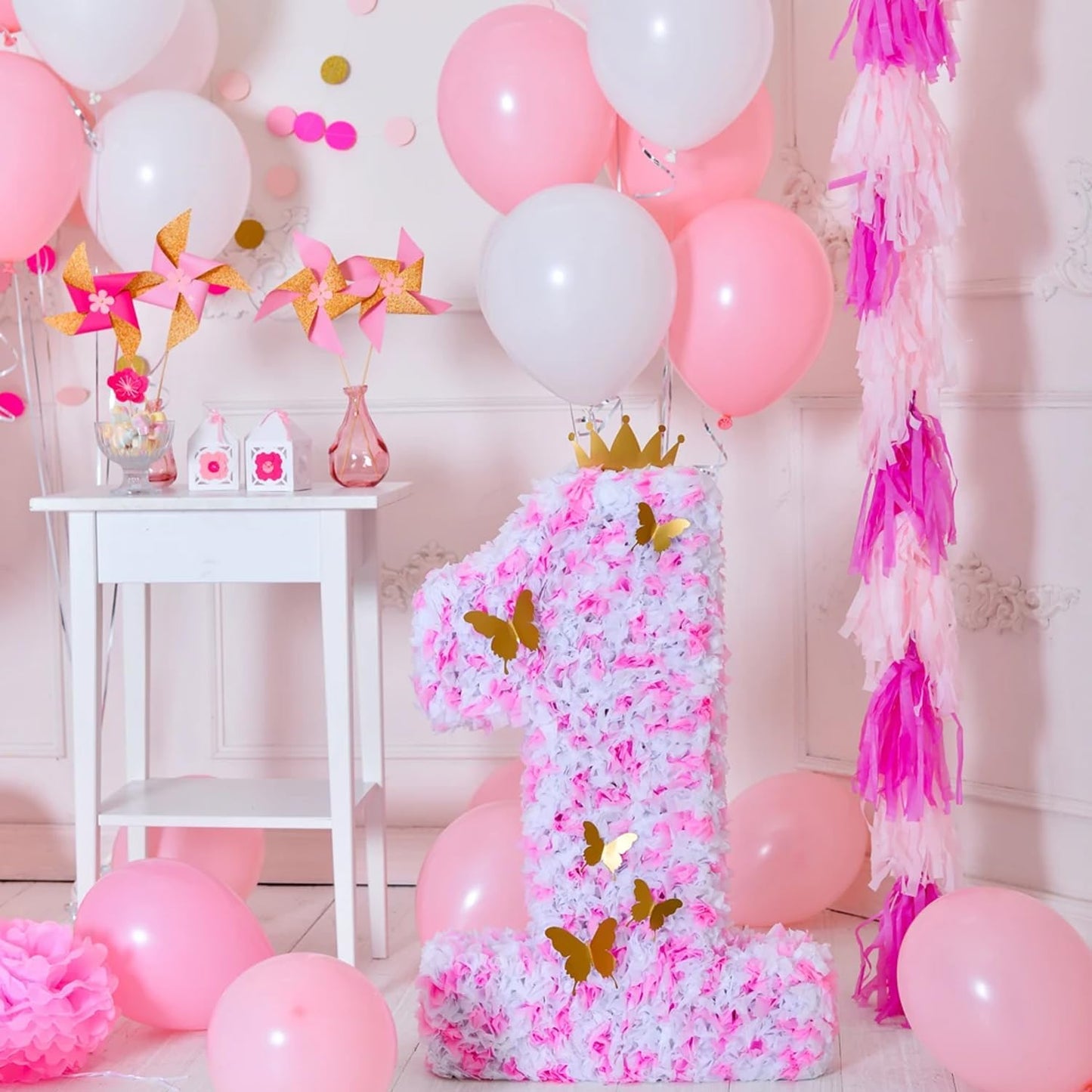 110pcs Pink Balloons 12 Inch Pink Latex Balloon Garland Arch Kit for Birthday Baby Shower Anniversary Graduation Wedding Party Decorations