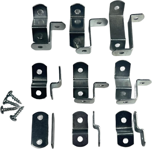 Canvas Clips for Picture Framing screws included 15 per pack ( Choose your offset size ) by E.H.C. (Starter Bundle all 9 offsets 0"-1 1/4")