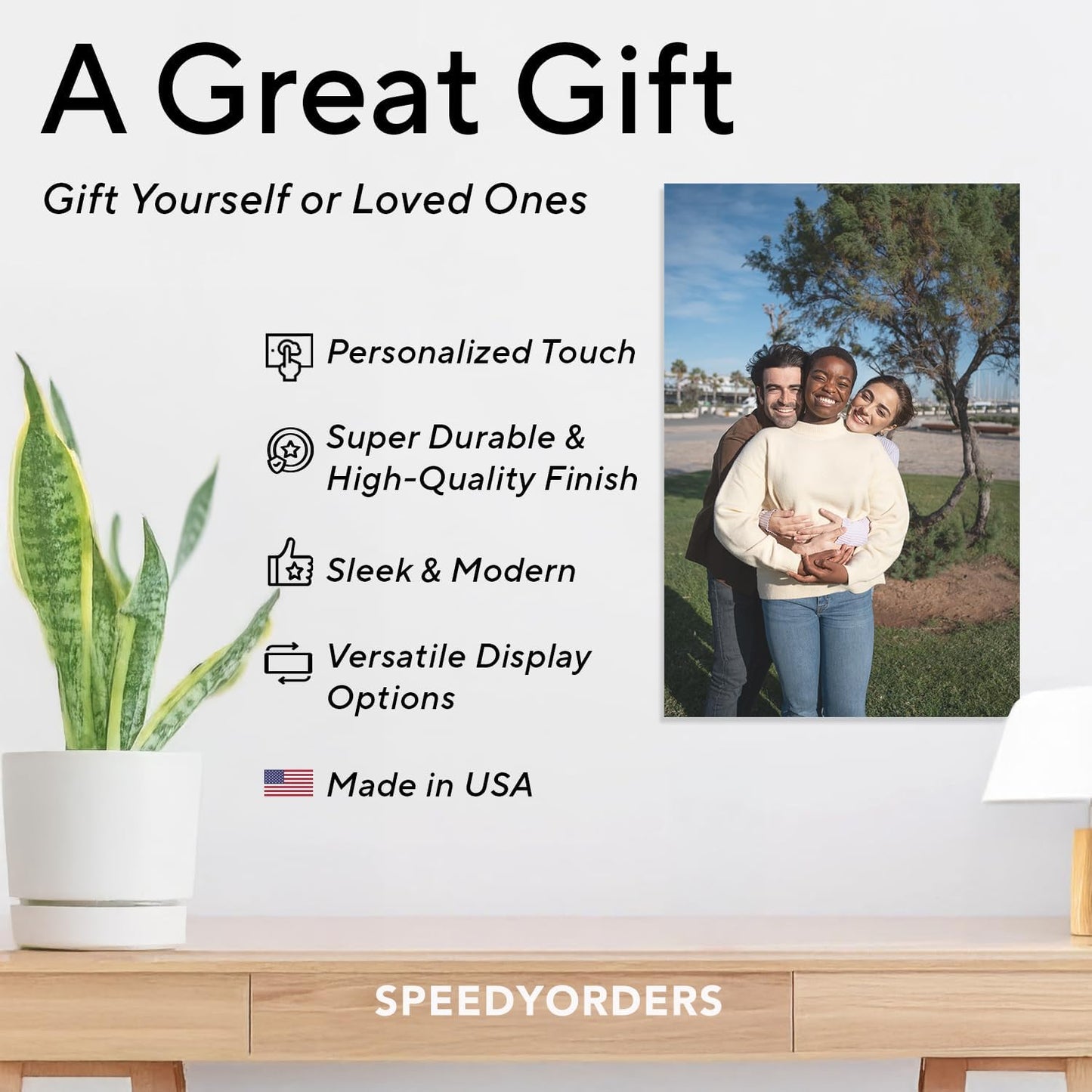 Custom Outdoor Metal Sign, Personalized Aluminum Safety and Business Signs, Waterproof (Picture, 30x24 In) - White