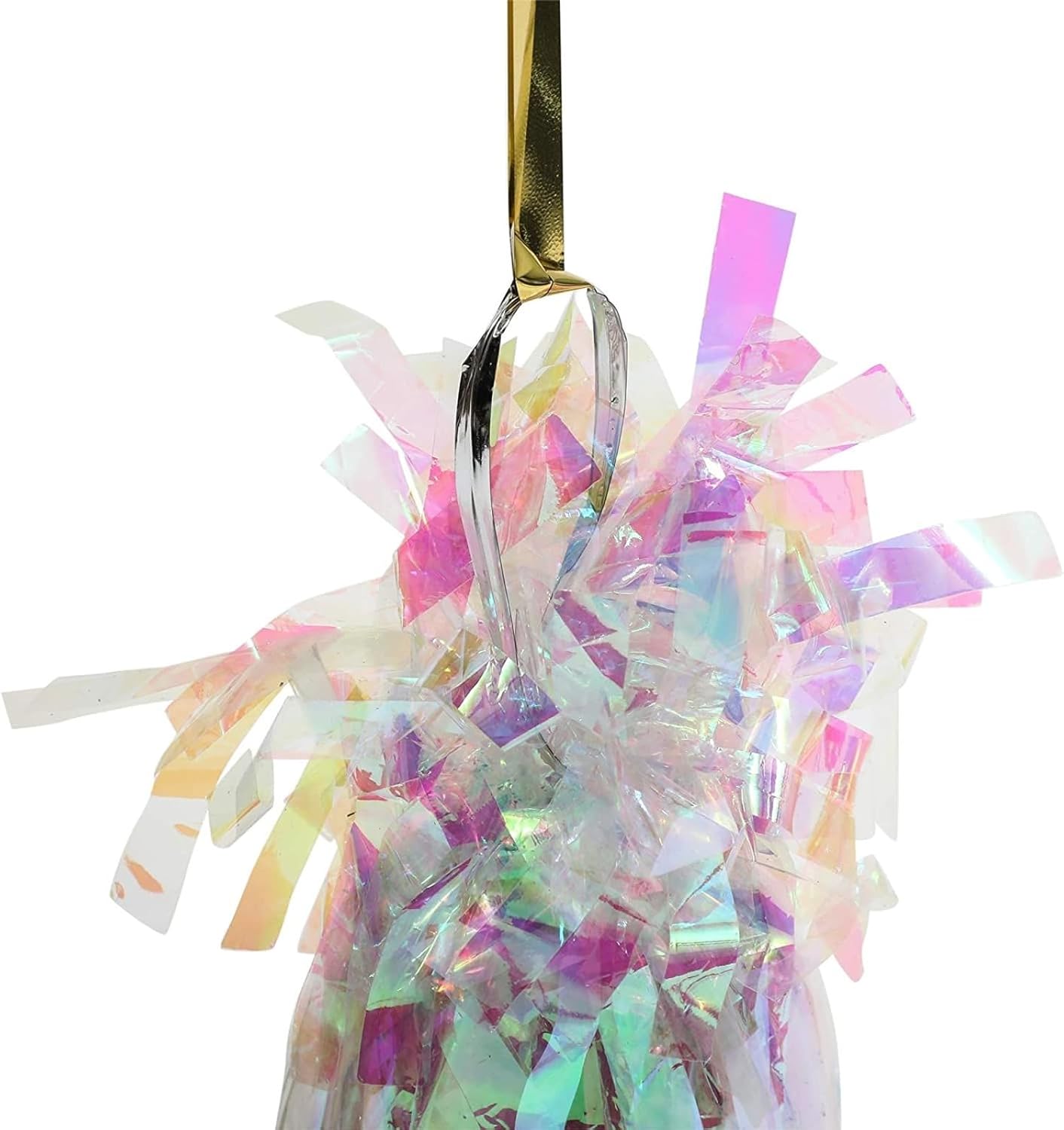 BLUE PANDA Holographic Balloon Weights - 6 oz, 4.5 in, 15 Pack - Iridescent Balloon Table Centerpiece & Anchor Weights for Party Decor