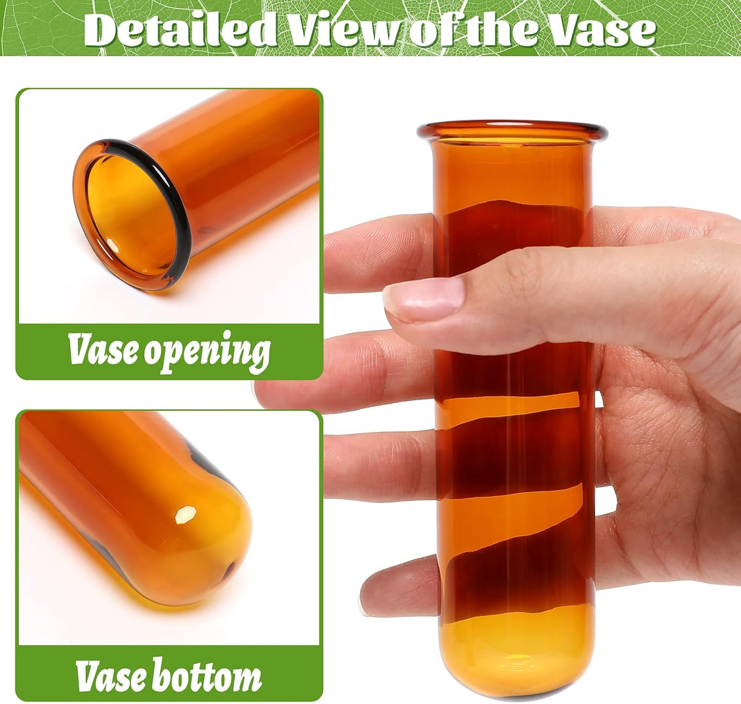 Glass Plant Propagation Station with 5 Test Tubes Colorful Planter Vase Birthday Gifts for Women in Wooden Stand