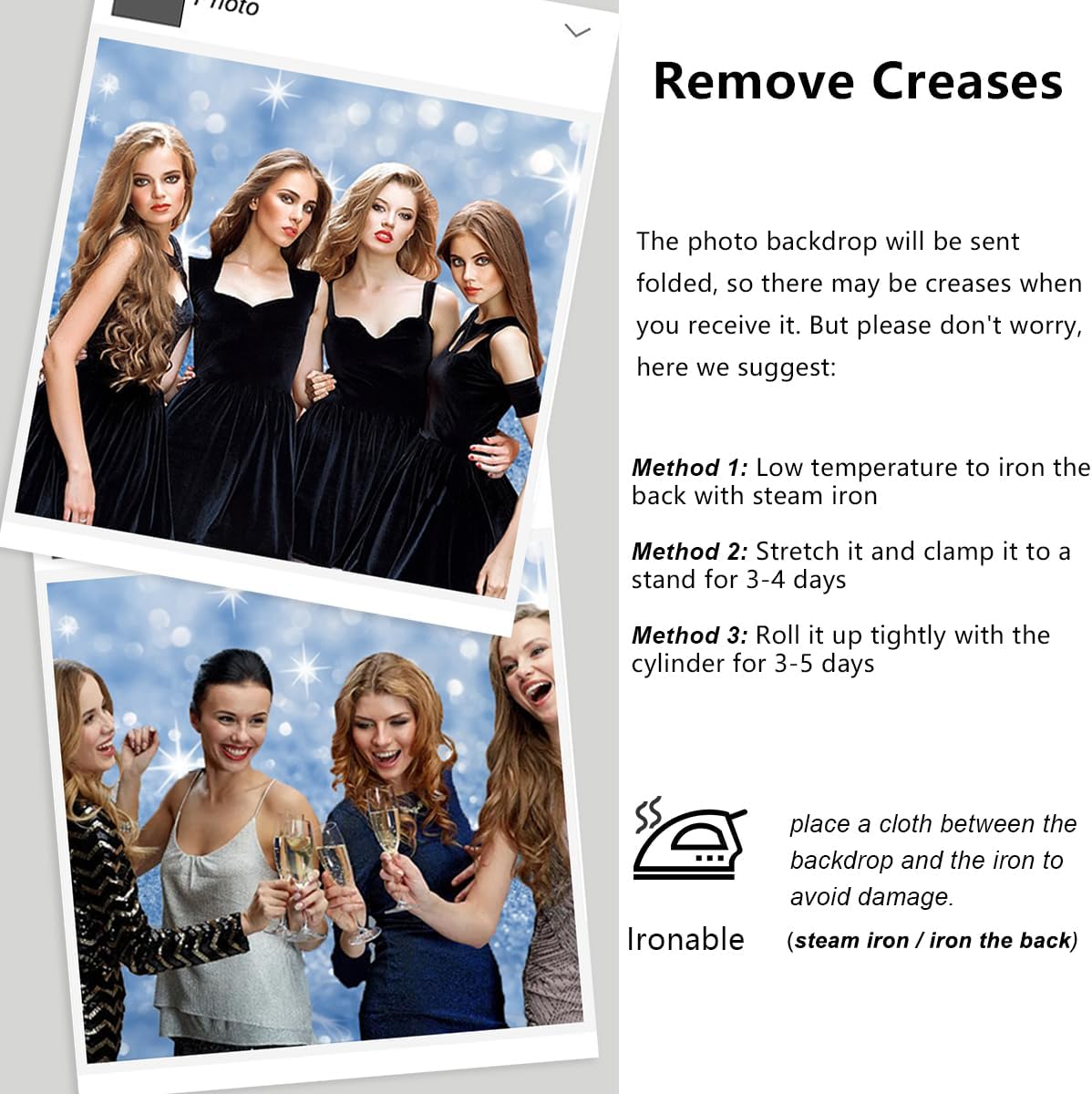 YongFoto Silver Blue Glitter Backdrop 10x5ft Silver Light Spots Blue Sequin Bokeh Photography Background Birthday Bridal Shower Wedding Photography Background Party Banner Portraits Photoshoot Props