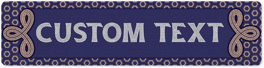 Custom Sign, Custom Street Sign, 11 Font Colors, 13 Font Styles, 4 Hole Options, 22 Sizes, 3x12 Inches, Rust Free DiBound, Fade Resistant, Made in USA by My Sign Center (Fauxsaic 1)