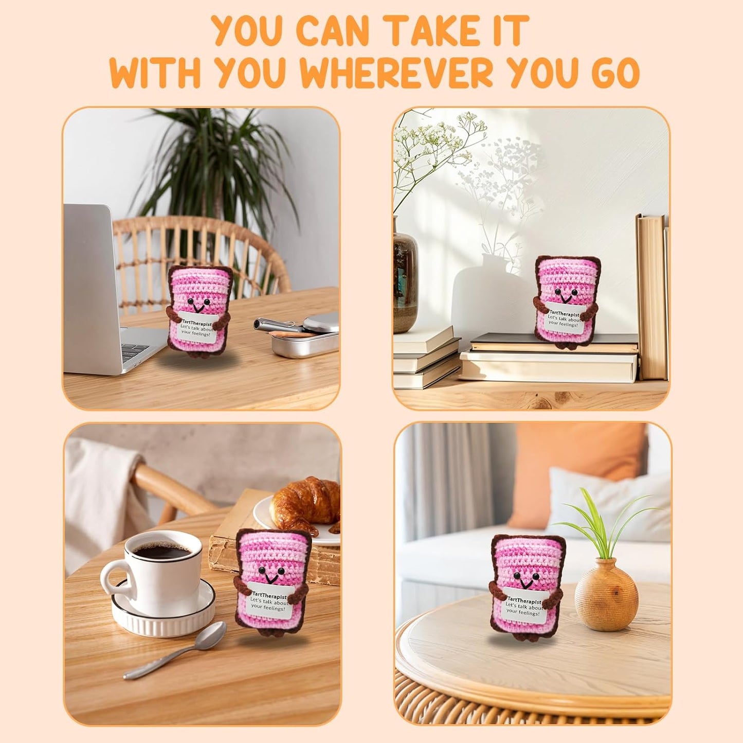 Funny Handmade Toast Gift-Unique Cute Presents for Women & Men,Emotional Cheer Support,Birthday Gifts for Her/Him,Friends,Coworkers,Family