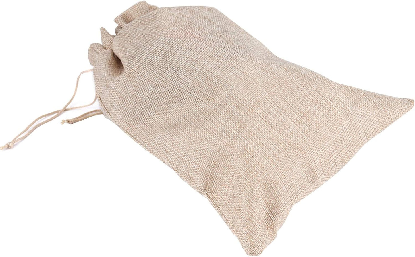 ZOENHOU 50 Packs 5 x 7 Inch Large Burlap Bags with Drawstring, Durable Jute Drawstring Bags, Dustproof Burlap Sacks for Favors Party DIY Craft