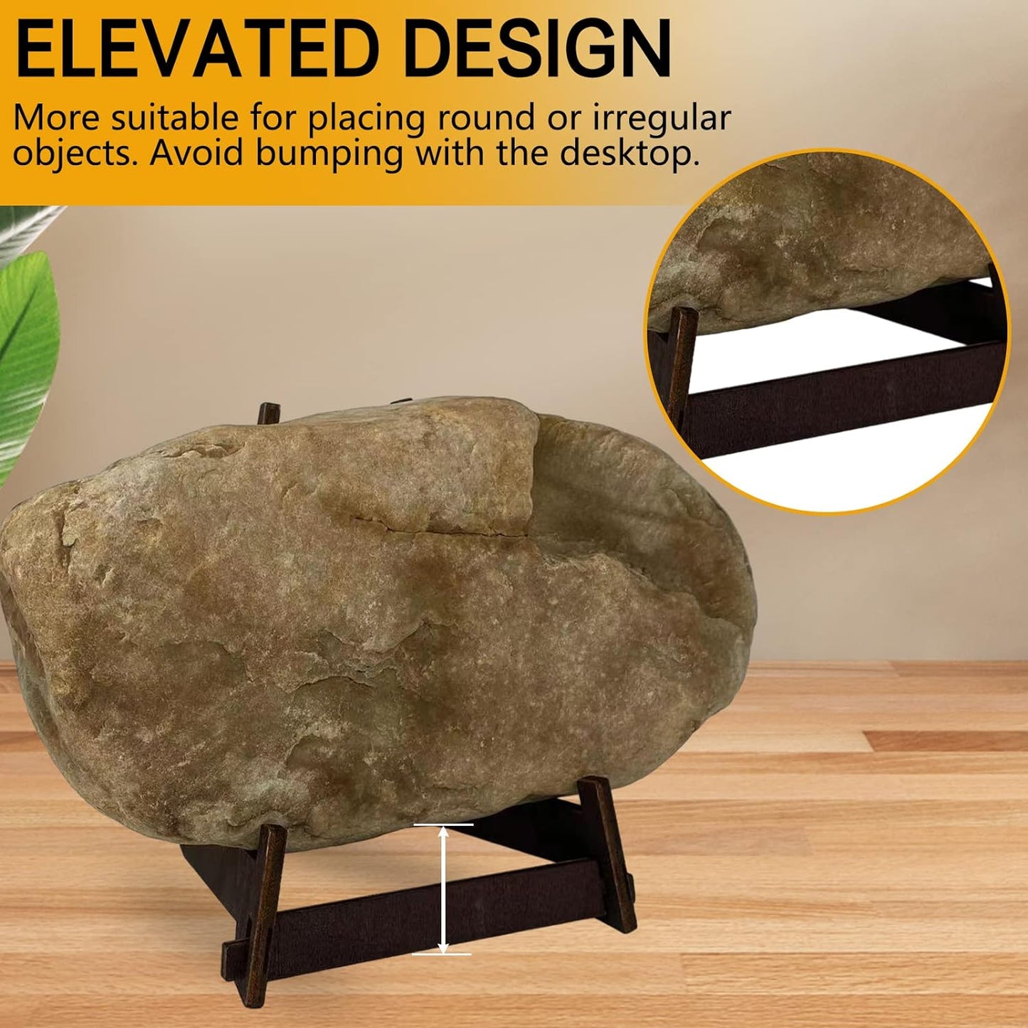 13 Inch Wooden Display Stand - Picture Frame, Easel, Book, Plate Holder (1PCS)