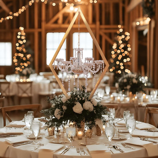 4PCS Elegant Metal Diamond Candle Holder - European Wedding Table Decor, Romantic Candle Stand for Western Dining, Perfect Wedding Prop & Home Decoration