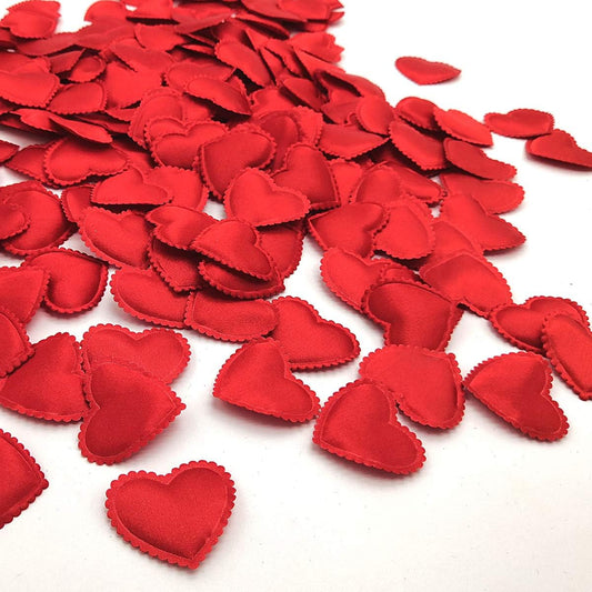 Heart Confetti Decoration - Romantic Decor for Valentine's Day,Mother's Day,Birthday,Anniversary,Thanksgiving,Christmas,New Year (400PCS, Red)