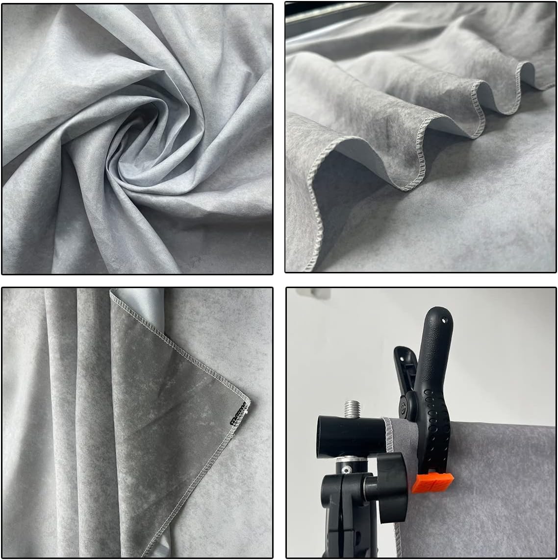 5x7ft Grey Portrait Photography Backdrops Solid Texture Abstract Photo Background for Photoshoot