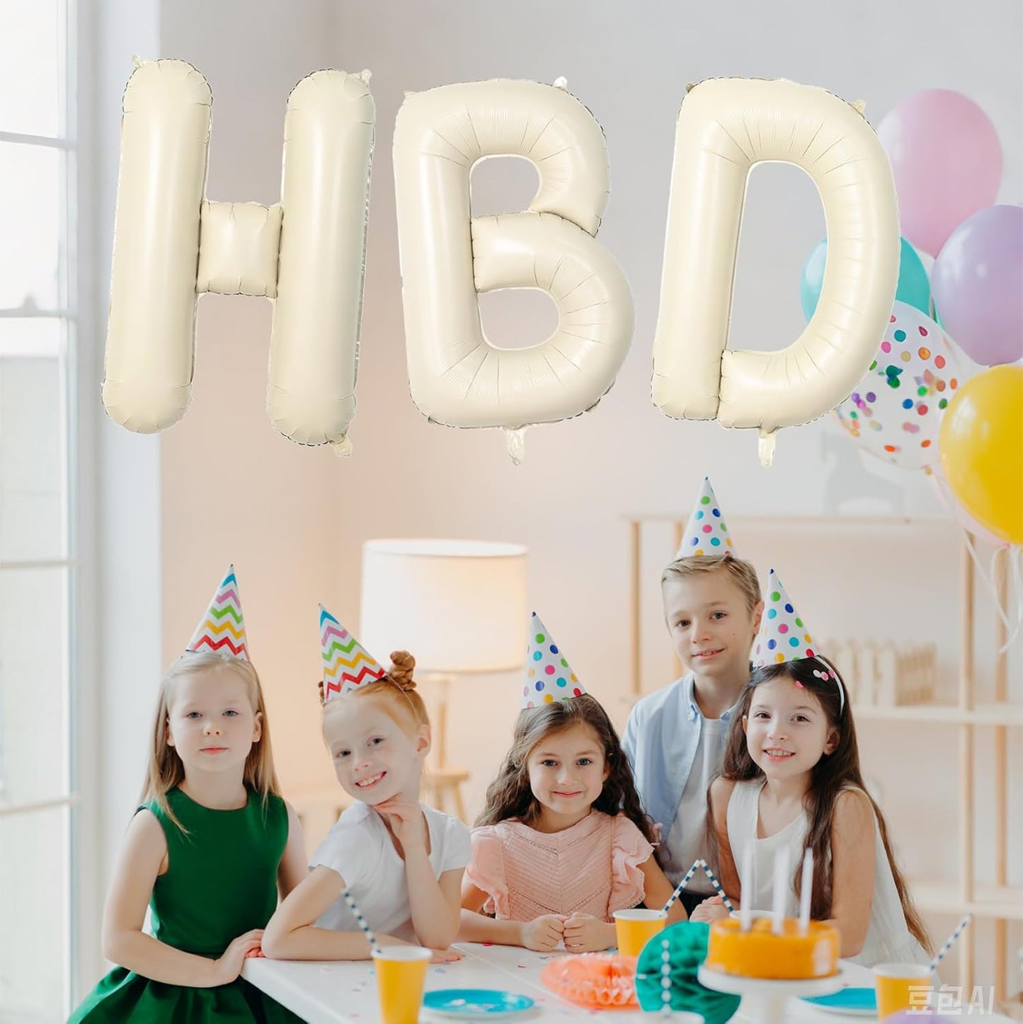 40 Inch Letter Balloons V, Big Custom A-Z Alphabet Foil Name Balloon Cream White, Self Inflating Beige Customize Helium Balloon Letters V for Women Girls Birthday Bride Baby Shower Party Decorations