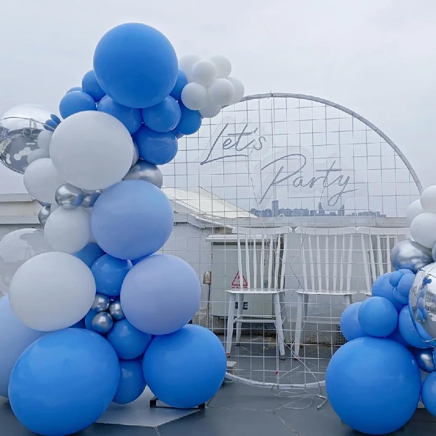 90pack Blue Balloons Different Size 18/12/10/5 Inch Pastel Green Balloon Garland Arch Kit for Baby Shower,Graduation, Wedding, Birthday, Gender Reveal, New Year Decorations