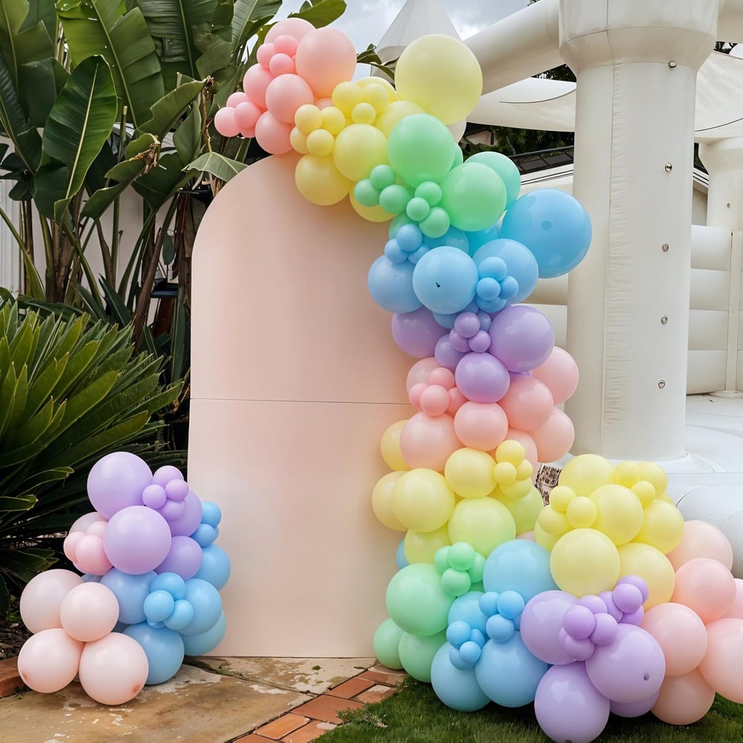 Pastel Balloons, 60pcs Pastel Color Balloons, Macaron Green Pink Purple Teal Blue Balloon, Colorful Confetti Balloon For Girls Women Lady Birthday Baby Shower Party Wedding Bridal Shower Bachelorette