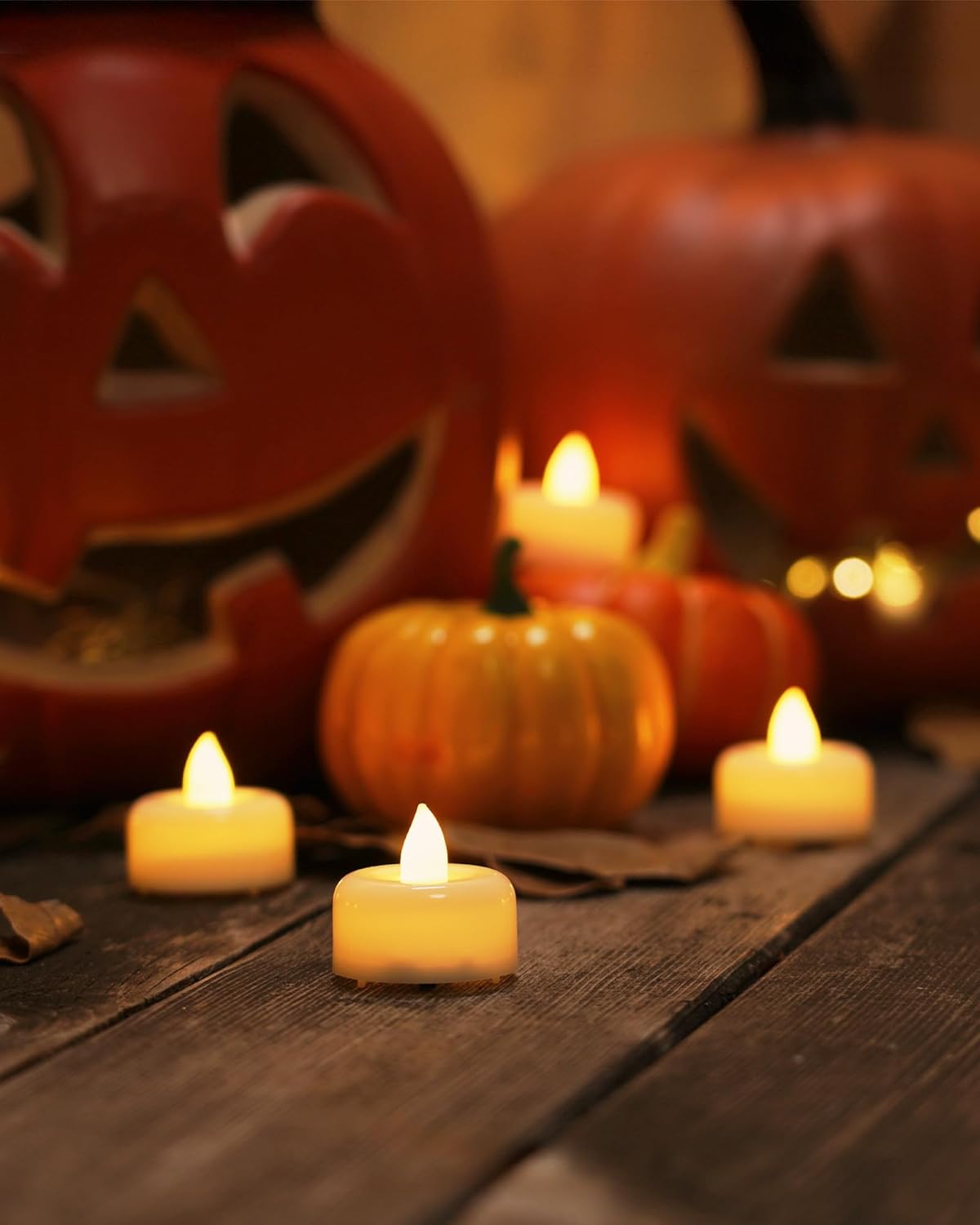 Amagic 150Pack Flameless LED Tea Lights Candles Battery Operated, Electric Fake Tealight Candles for Votive, Halloween, Christmas, Home Decor, Wedding, Table Decor (150Pack)