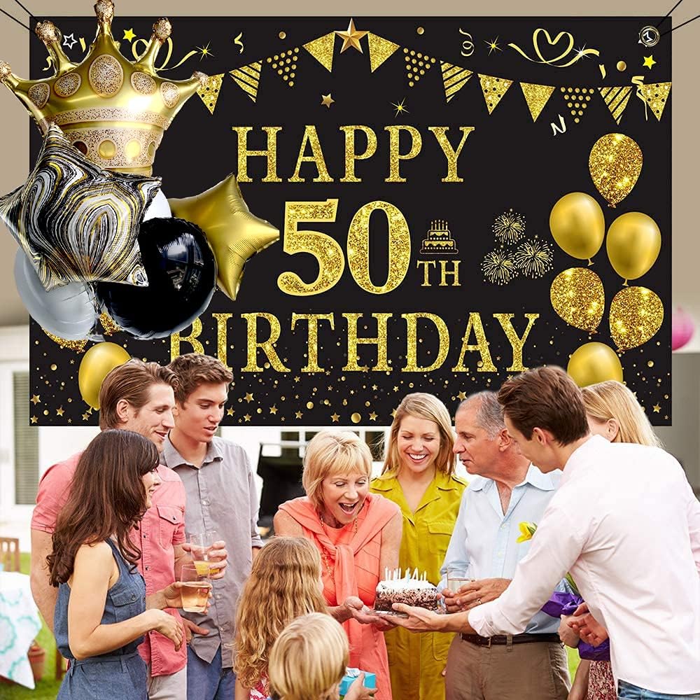 Black And Gold Large Crown Balloons Foil Helium Mylar Balloons Set For Baby Shower Birthday Bachelorette Party Decorations Wedding Anniversary Graduation Backdrop Party Supplies