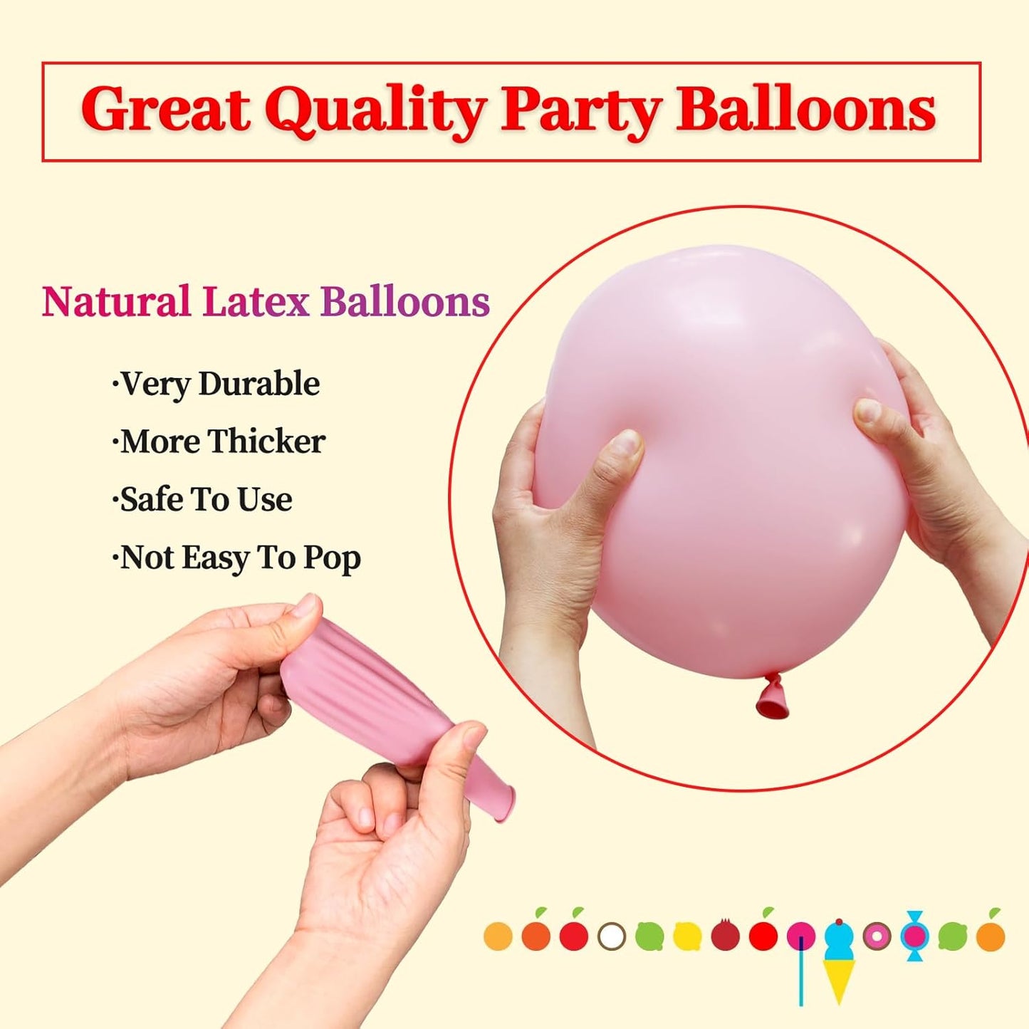 110pcs Light Pink Balloon 12 inch, Light Pink Latex Balloons for Birthday Party Baby Shower Wedding(with 2 Ribbons).