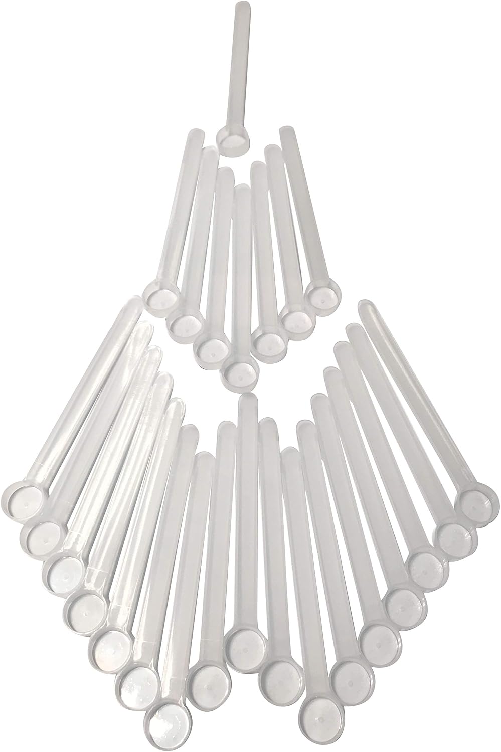 1 mL (1 CC) Long Handle Scoop for Measuring Coffee, Pet Food, Grains, Protein, Spices and Other Dry Goods (Pack of 25)