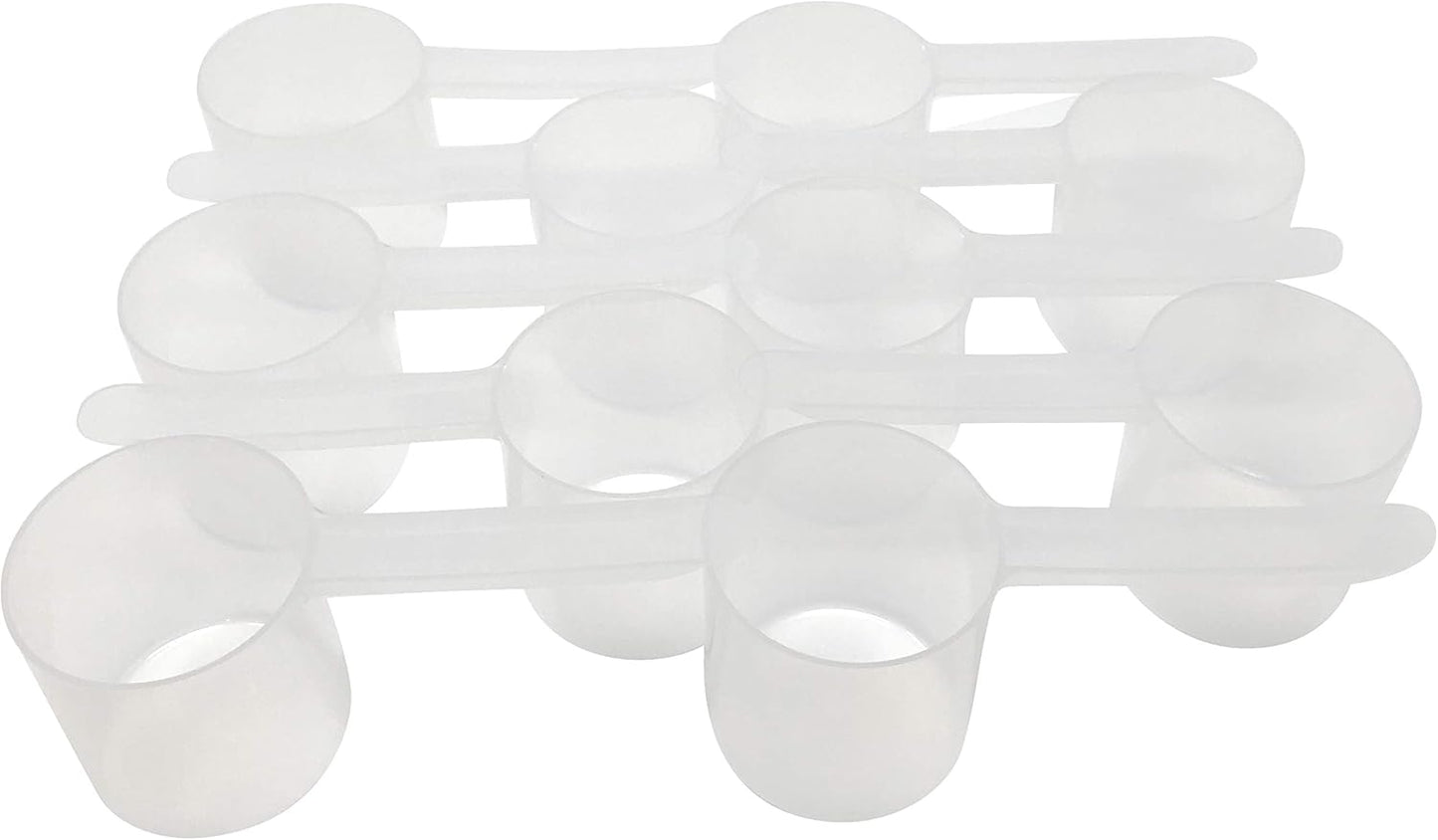 1/3 Cup (80 mL | 2.7 Oz.) Long Handle Scoop for Measuring Coffee, Pet Food, Grains, Protein, Spices and Other Dry Goods (Pack of 10)