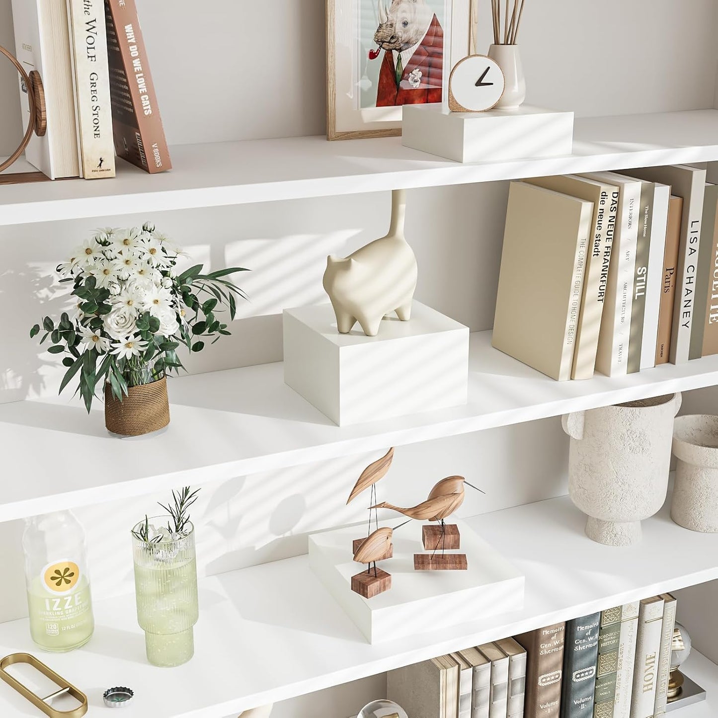 Buffet Risers, Food Risers for Buffet Table, Display Stand Shelf for Catering Dessert Collectibles Jewelry Figures Show, Acrylic Cube Display Nesting Risers with Hollow Bottoms, 6 Pcs