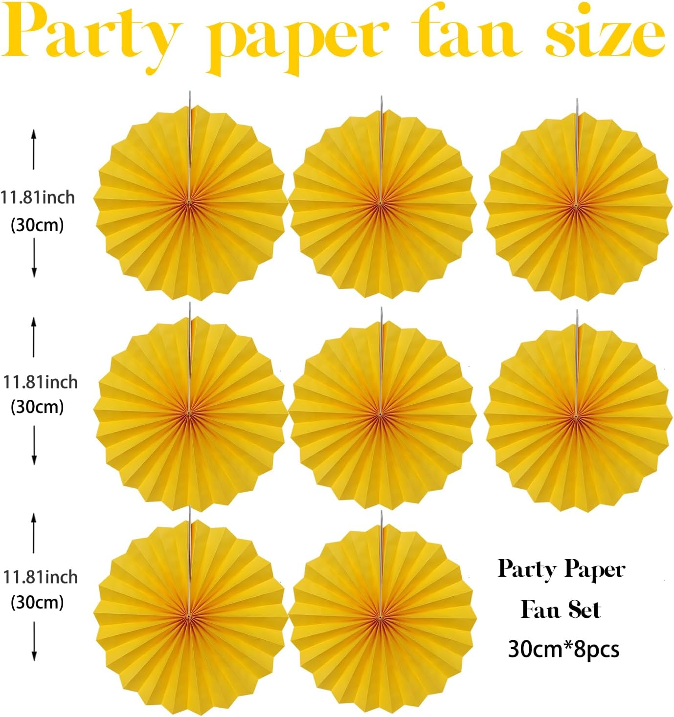 Morange Party Decorations,,Halloween Decor Events Accessories，Orange Birthday Decorations,Sunset Party Decorations,Party Fans 30 Color DIY Set (Morange)