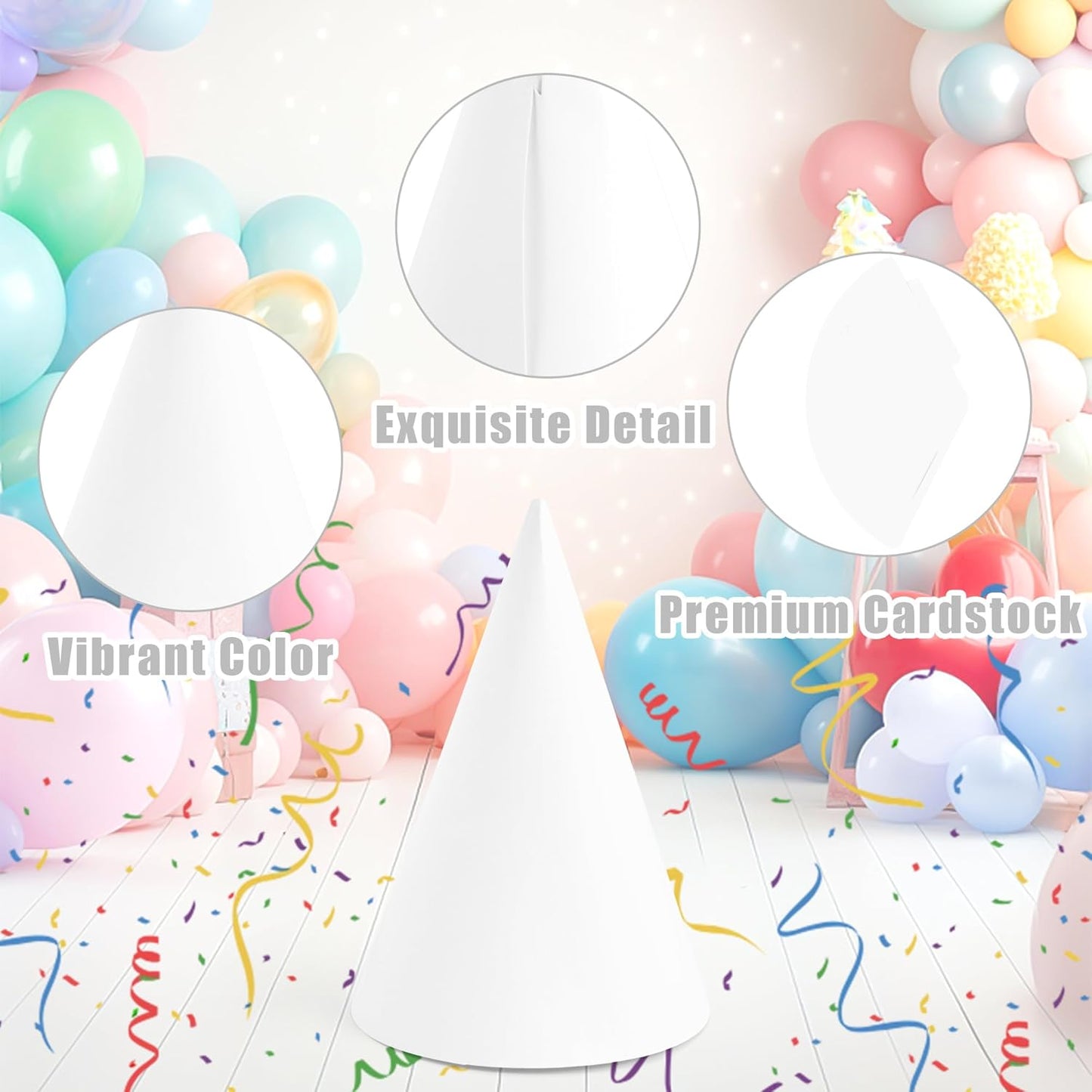 CANREVEL Party Hats for Kids and Adults, Party Headwear, Happy Birthday Hats, Birthday Party Decorations