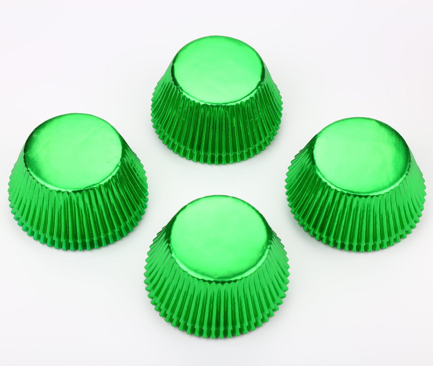 Gifbera Green Foil Standard Cupcake Liners Muffin Cups for Baking Holiday Party, 200-Count