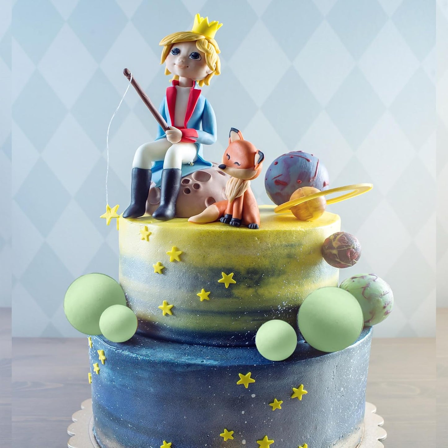 ASTARON 20 Pcs Ball Cake Topper Decorations Mini Balloons Cake Topper Sticks Light Green Balls Cake Picks Cake Topper Balls Cake Decorations for Wedding Birthday Cake Decorations