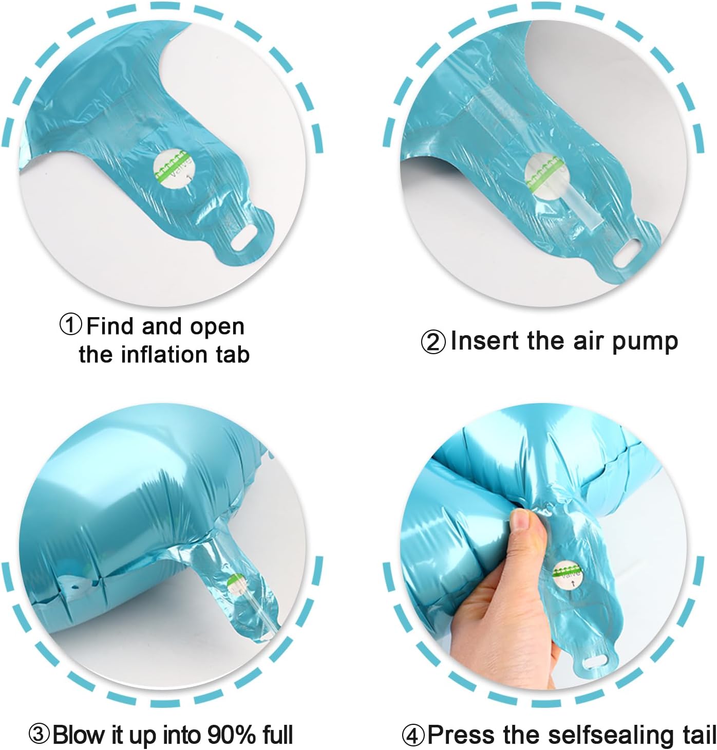 Pearl Blue 1 Number Balloon 40 inch, Number 1 Birthday Balloon for Boy Girl, Pearl Blue Foil One Balloon for 1st 10 11 12 16 18 Birthday Party, Anniversary Celebration Number Balloons Decorations