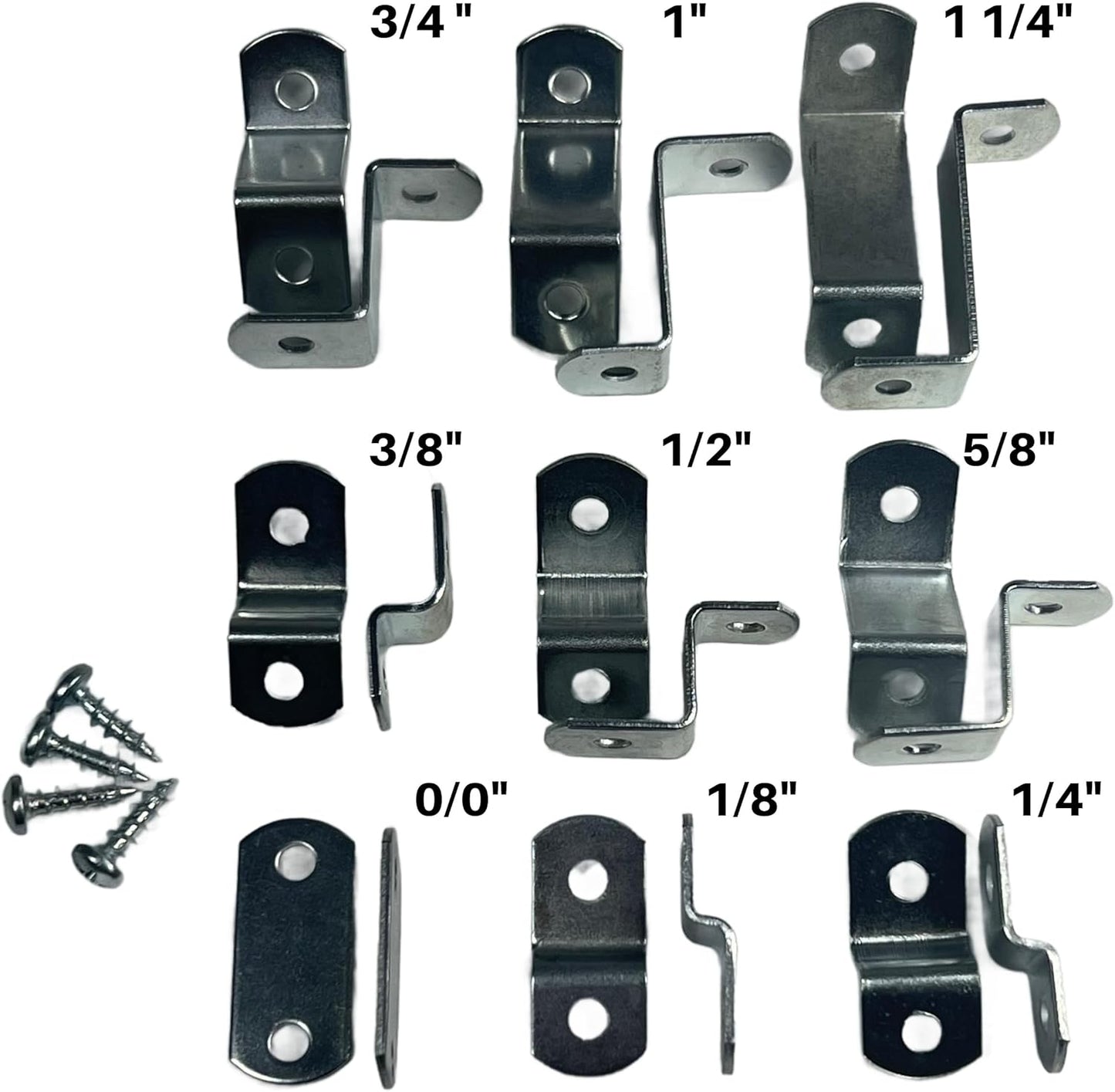 Canvas Clips for Picture Framing screws included 15 per pack ( Choose your offset size ) by E.H.C. (Starter Bundle all 9 offsets 0"-1 1/4")